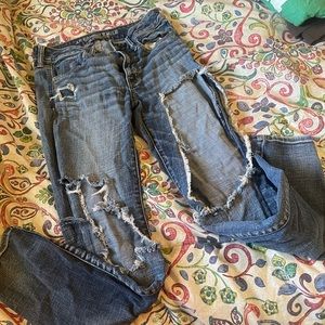American Eagle ripped jeans